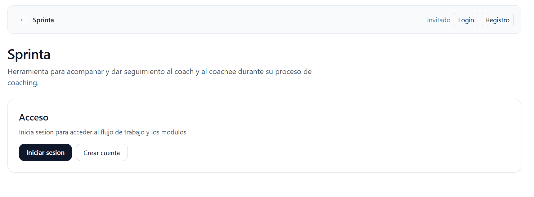 Imagen del proyecto Aplicación para coaches