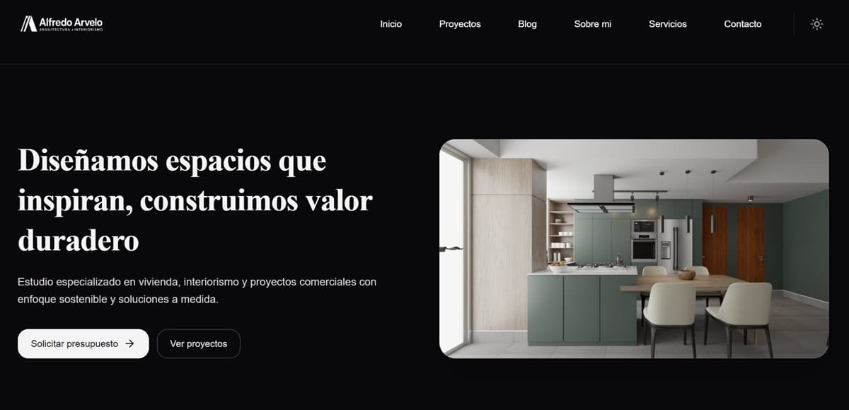Imagen del proyecto Web profesional para estudio de arquitectura